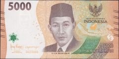 Endonezya 5000 Rupiah 2022 Çilaltı Çil ( Baskı İzi var ) Pick 164a