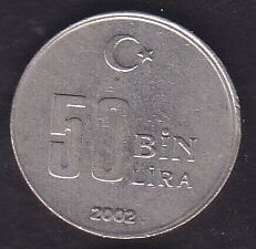 2002 Yılı 50.000 Lira