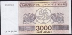 Gürcistan 3000 Lari 1993 Çil Pick 45a