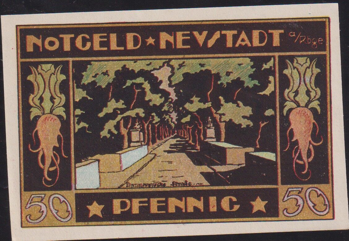 Almanya 50 Pfennig Notgeld 1921 Çil