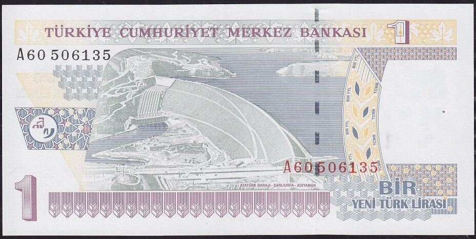 8.Emisyon 1 YTL A60 506135 Çilaltı