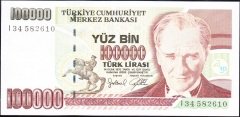 7.Emisyon 3.Tertip 100000 Lira I34 582610 Çilaltı Çil