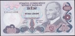 6.Emisyon 2.Tertip 1000 Lira E28 873555 Çilaltı
