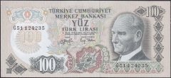 6.Emisyon 2.Tertip 100 Lira G51 124235 Çilaltı