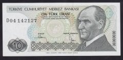7.EMİSYON 2.TERTİP 10 LİRA D04 142127 ÇİLALTI