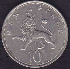 İngiltere 10 Pence 1974