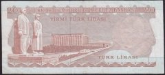 6.EMİSYON 3.TERTİP 20 LİRA F85 709526 ÇOK TEMİZ +