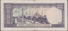 5.EMİSYON 4.TERTİP 500 LİRA Y31 031876 ÇOK TEMİZ