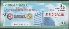 2009 9 MART ÇEYREK BİLET G SERİSİ