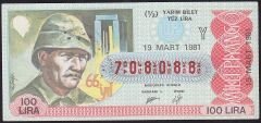 1981 19 Mart Yarım Bilet - Y Serisi