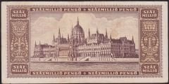 Macaristan 100000000 Pengo 1946 Çok Temiz Pick 124