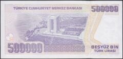 7.Emisyon 4.Tertip 500000 Lira M02 913564 Çilaltı Çil