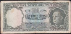 5.Emisyon 5.Tertip 100 Lira B22 049796 Çok Temiz