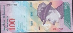 Venezuela 100 Bolivares 2018 Çil Pick106c