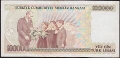7.Emisyon 1.Tertip 100000 Lira A07 847282 Çok Çok Temiz