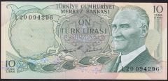 6.Emisyon 2.Tertip 10 Lira L20 094296 Çilaltı Çil
