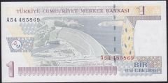 8.Emisyon 1 YTL A54 485869 Çok Çok Temiz+