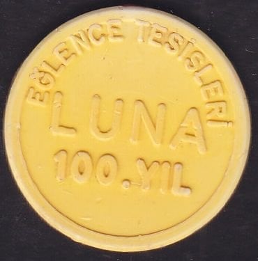 Luna 100.yıl Lunapark Jetonu Sarı