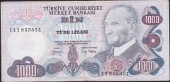 6.Emisyon 2.Tertip 1000 Lira E13 855851 Çok Temiz+