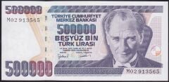 7.Emisyon 4.Tertip 500000 Lira M02 913565 Çilaltı Çil