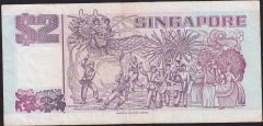 Singapur 2 Dolar 1992 Çok Temiz+ Pick 28