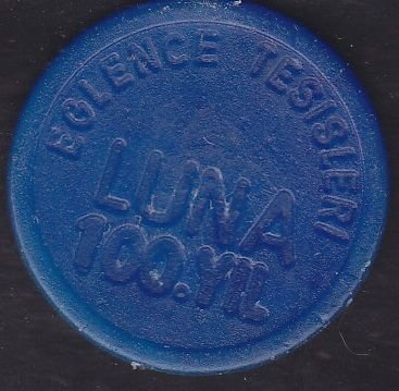 Luna 100.yıl Lunapark Jetonu Mavi