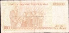 7.Emisyon 3.Tertip 100000 Lira I19 351091 Çok Temiz