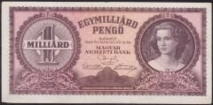 Macaristan 1 Milyar Pengo 1946 Çok Temiz+  Pick 125
