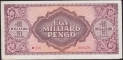 Macaristan 1 Milyar Pengo 1946 Çok Temiz+  Pick 125