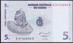 Kongo 5 Centimes 1997 Çok Çok Temiz+