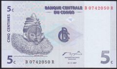 Kongo 5 Centimes 1997 Çok Çok Temiz+