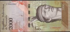 Venezuela 2000 Bolivares 2016 Çilaltı Pick 96a
