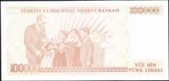7.Emisyon 3.Tertip 100000 Lira I16 825035 Çok Çok Temiz +