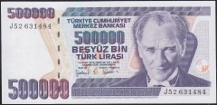 7.Emisyon 4.Tertip 500000 Lira J52 631484 Çilaltı Çil