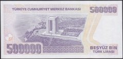 7.Emisyon 4.Tertip 500000 Lira J52 631484 Çilaltı Çil