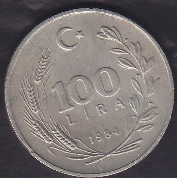 1984 YILI 100 LİRA