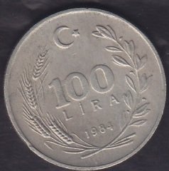 1984 YILI 100 LİRA
