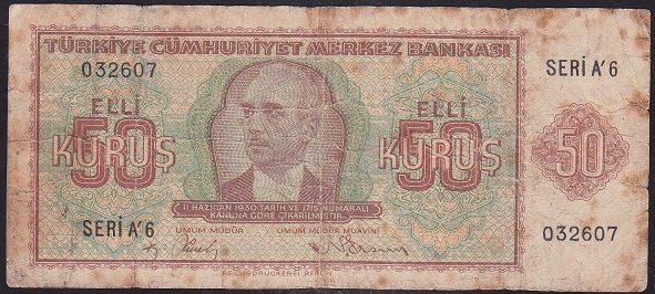 2.EMİSYON BERLİN 50 KURUŞ A6 032607 HALİYLE