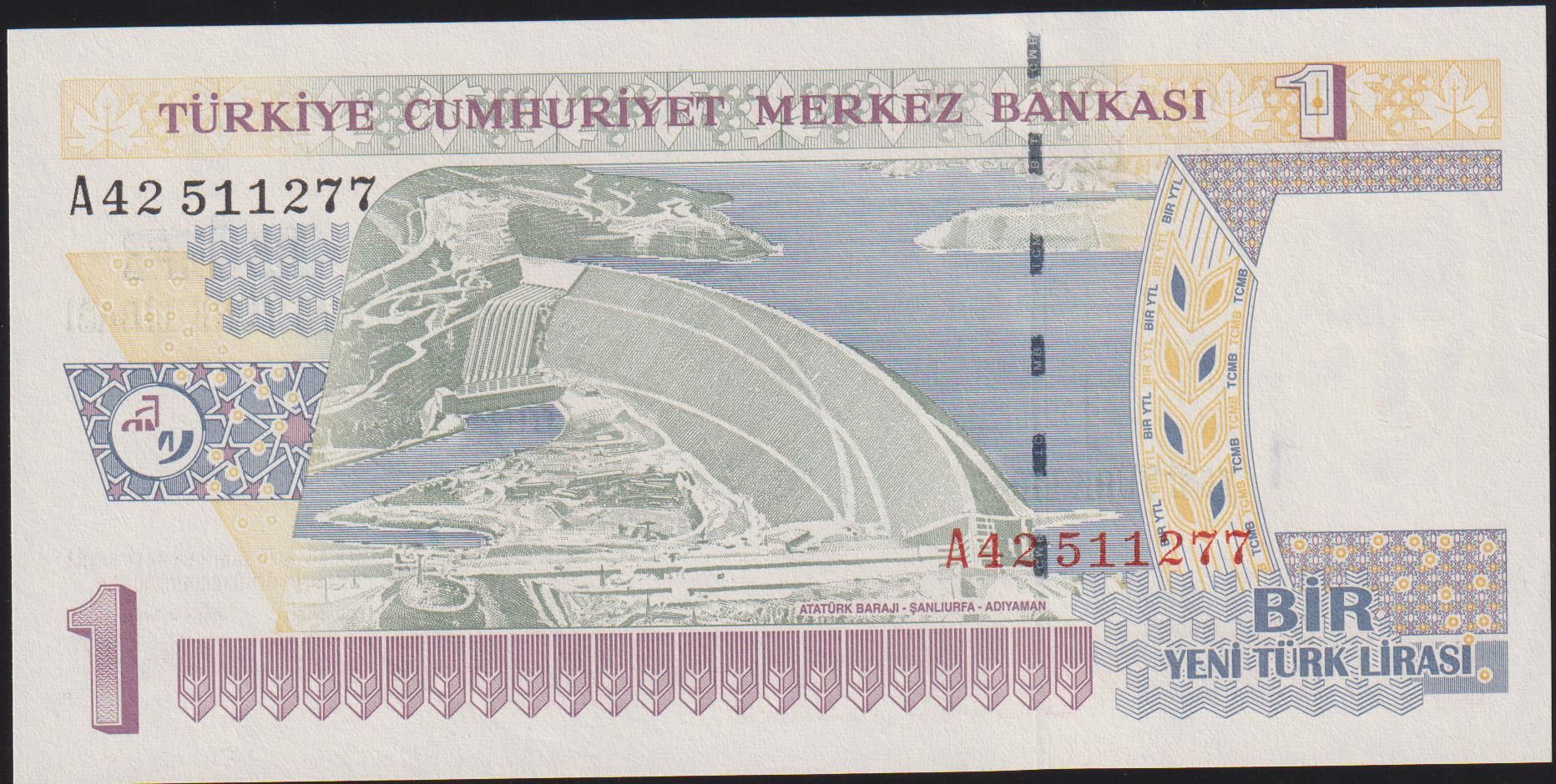 8.Emisyon 1 YTL A42 511277 Çil