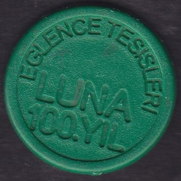 Luna 100.yıl Lunapark Jetonu Yeşil