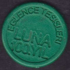 Luna 100.yıl Lunapark Jetonu Yeşil