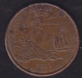 Amerika Çeyrek Dolar 2003 Hatıra Maine