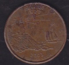 Amerika Çeyrek Dolar 2003 Hatıra Maine