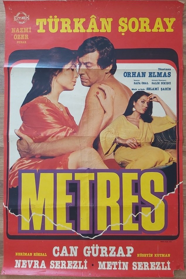 Türkan Şoray - Can Gürzap - Metres - Film Afişi