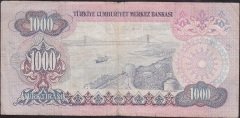 6.EMİSYON 2.TERTİP 1000 LİRA C66 965642 ÇOK TEMİZ