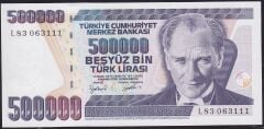 7.Emisyon 4.Tertip 500000 Lira L83 063111 Çilaltı Çil