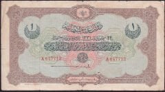 Reşat 1 Lira 22 Aralık 1331 Seri A 647712 Temiz