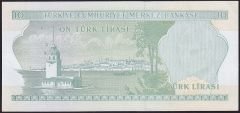 6.Emisyon 2.Tertip 10 Lira L07 146903 Çilaltı Çil