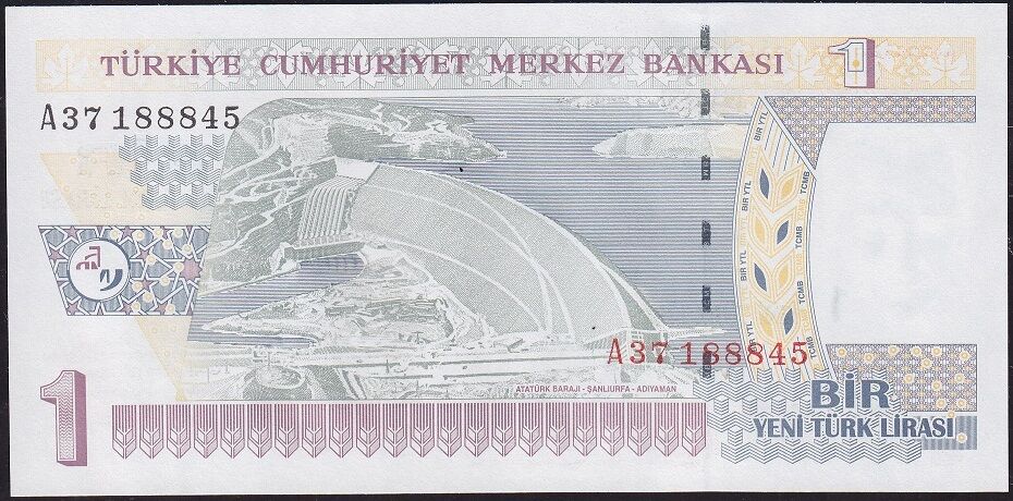 8.Emisyon 1 YTL A37 188845 Çilaltı Çil