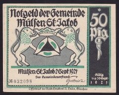 ALMANYA 50 PFENNİG NOTGELD 1921 ÇİL